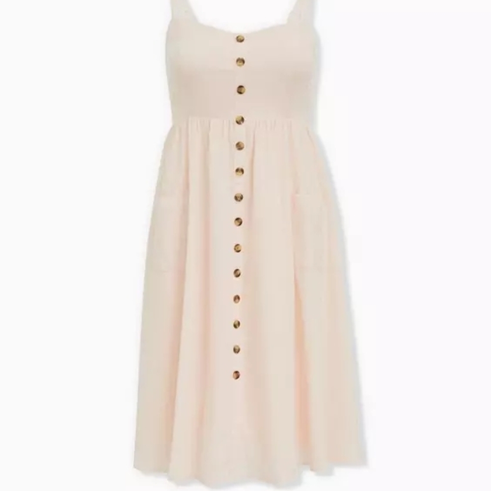 Torrid Light Pink Button-Down Top - image 6